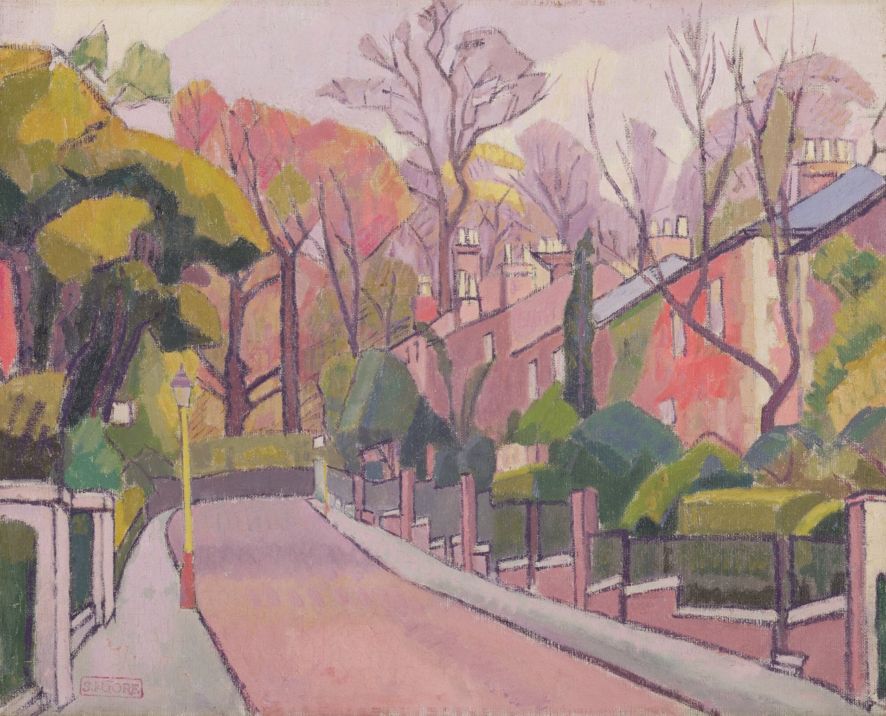 Cambrian Road, Richmond, 1913-4 av Spencer Frederick Gore