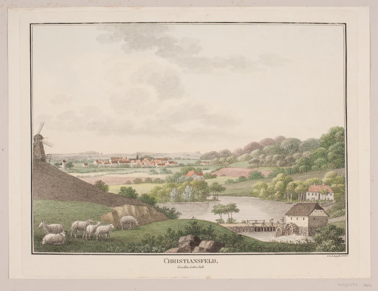 Christiansfeld, fra østsiden av Søren L. Lange