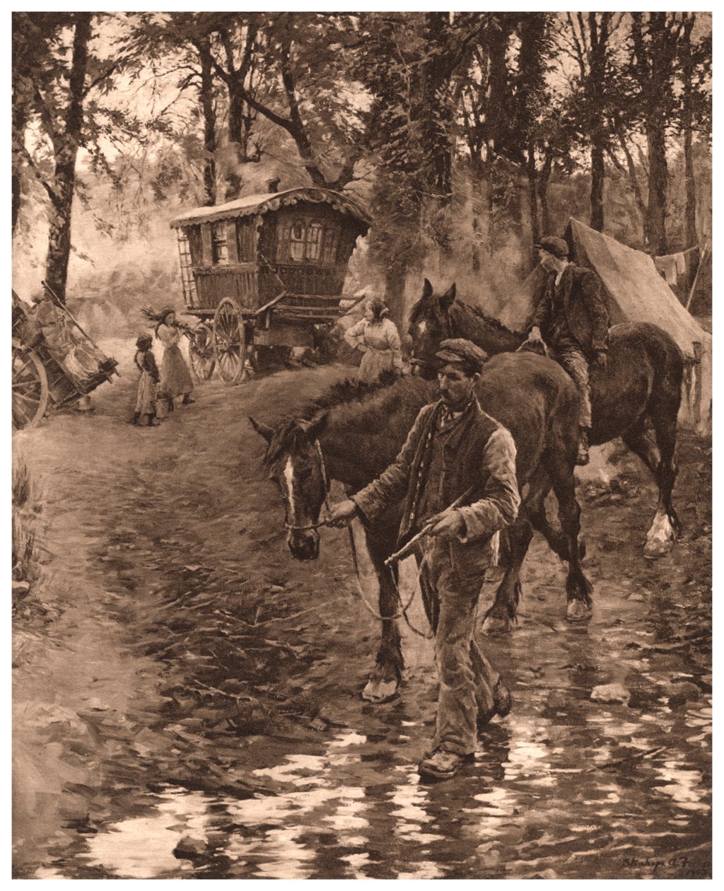 Nomads, 1903. av Elizabeth Adela Stanhope Forbes