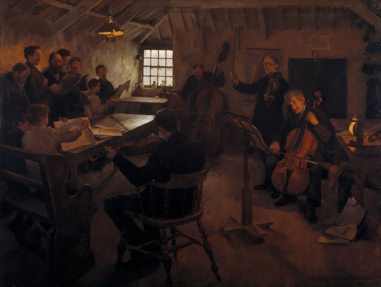 Landsbyfilharmonien, 1888. av Stanhope A Forbes