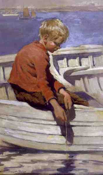 Guttefiske av Stanhope Alexander Forbes