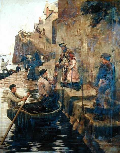 The Slip (olje på lerret) av Stanhope Alexander Forbes