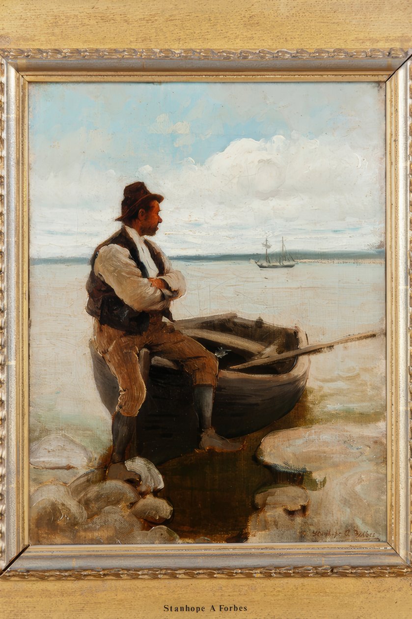 FERGEMANN PÅ SPYLING av Stanhope Forbes