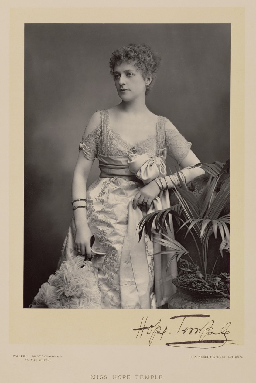 Miss Hope Temple, portrettbilde av Stanislaus Walery