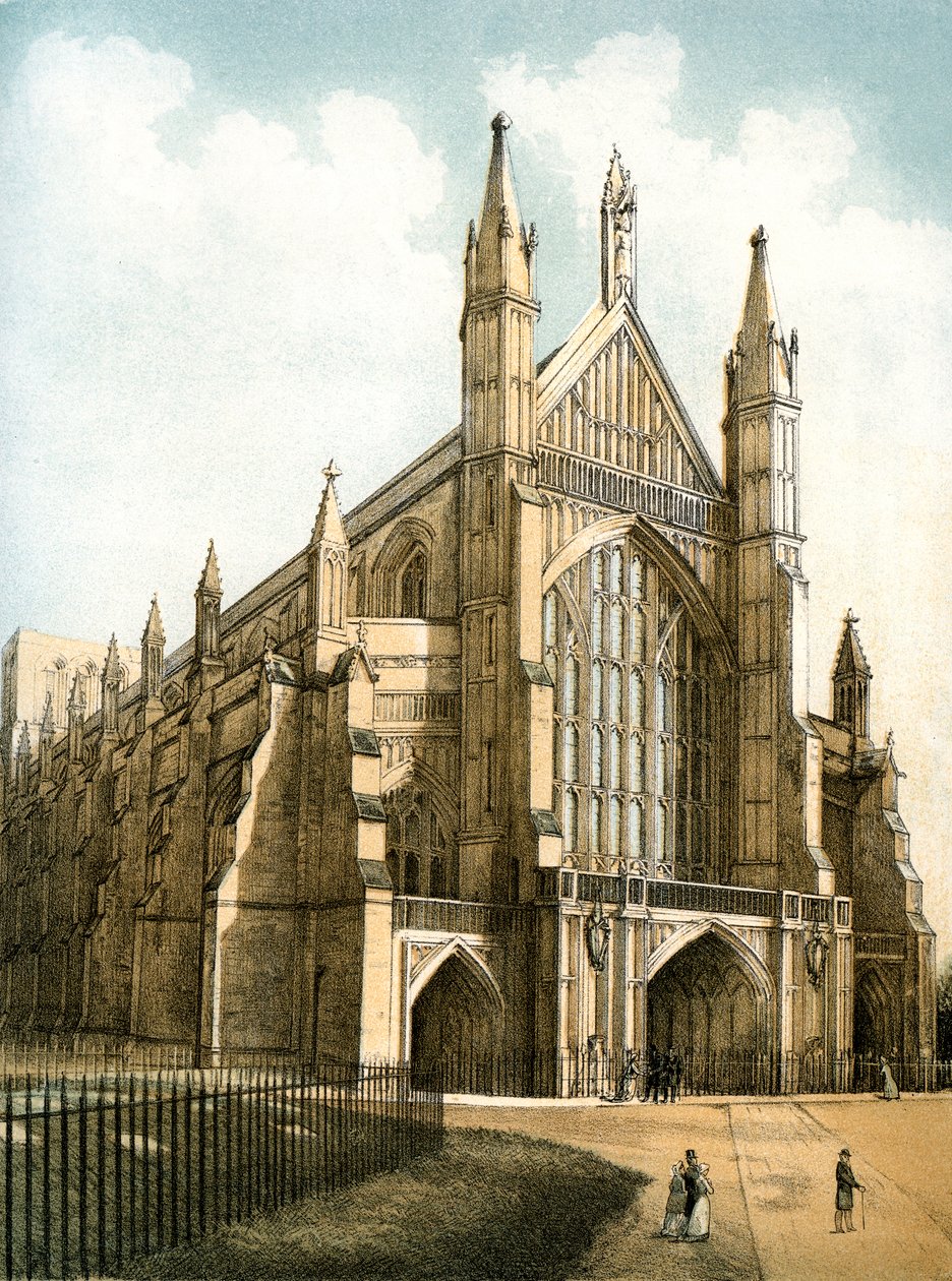Winchester Cathedral, Hampshire, c1870 av Stannard and Son