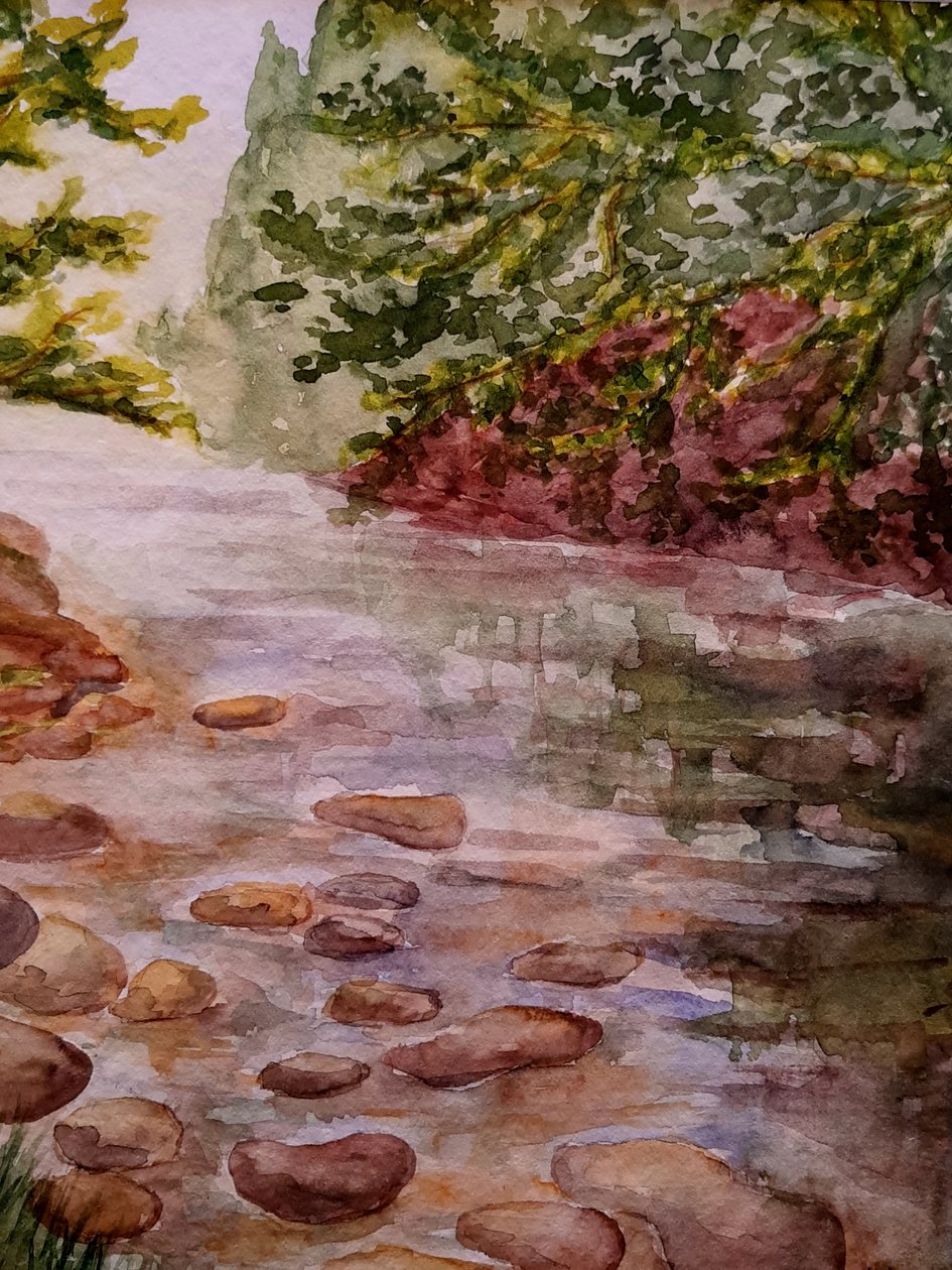I skogen - bekk av Steegs Art Karin