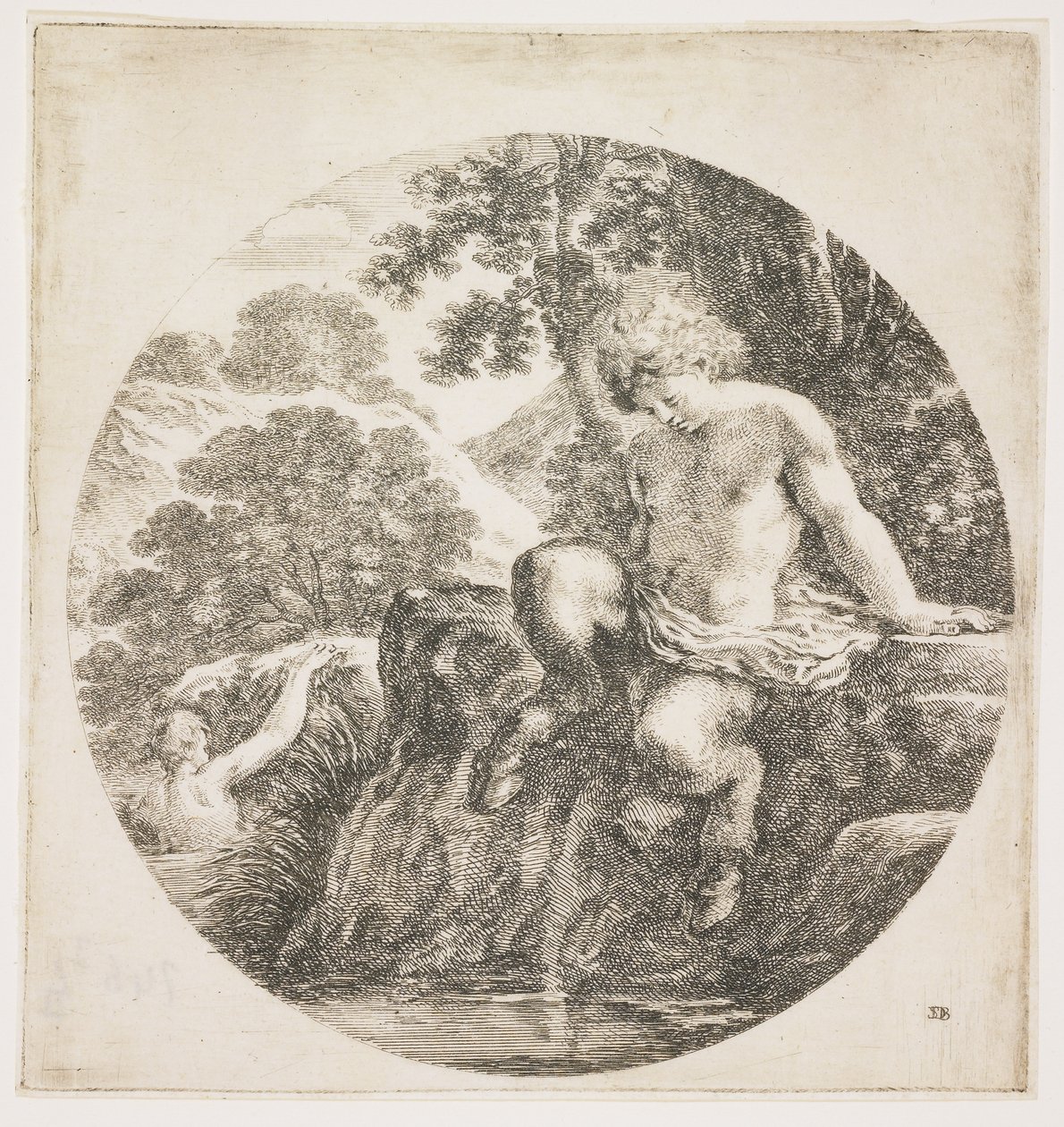 Den unge Satyr, 1656 av Stefano della Bella