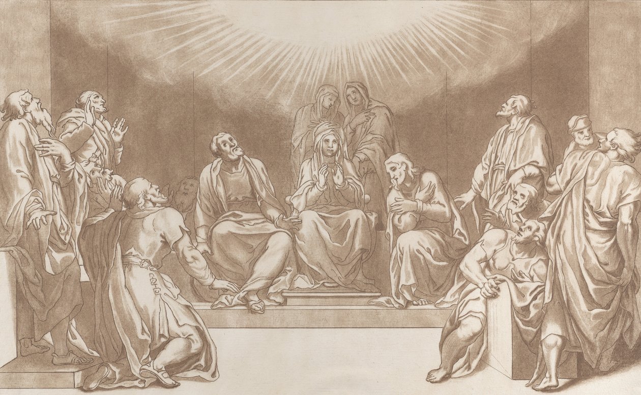 Den hellige ånds nedstigning, 1760-90. av Stefano Mulinari