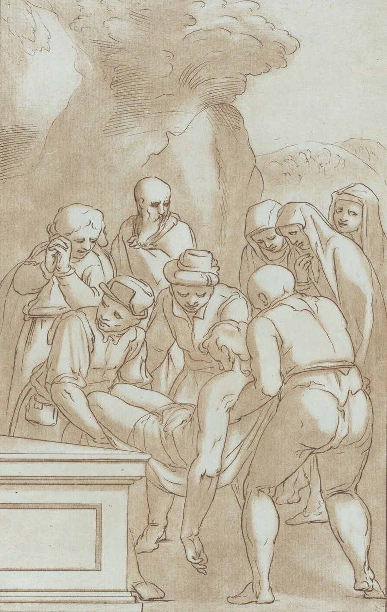 Gravleggingen, ca. 1780. av Stefano Mulinari