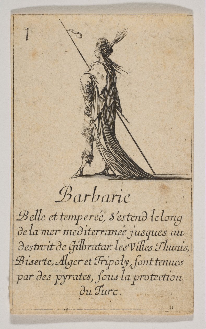 Barbary, 1644. av Stefano della Bella