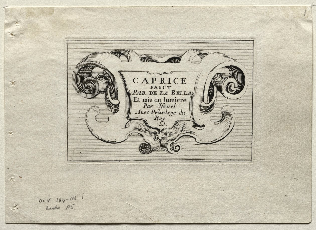 Caprices: Tittelside. av Stefano della Bella