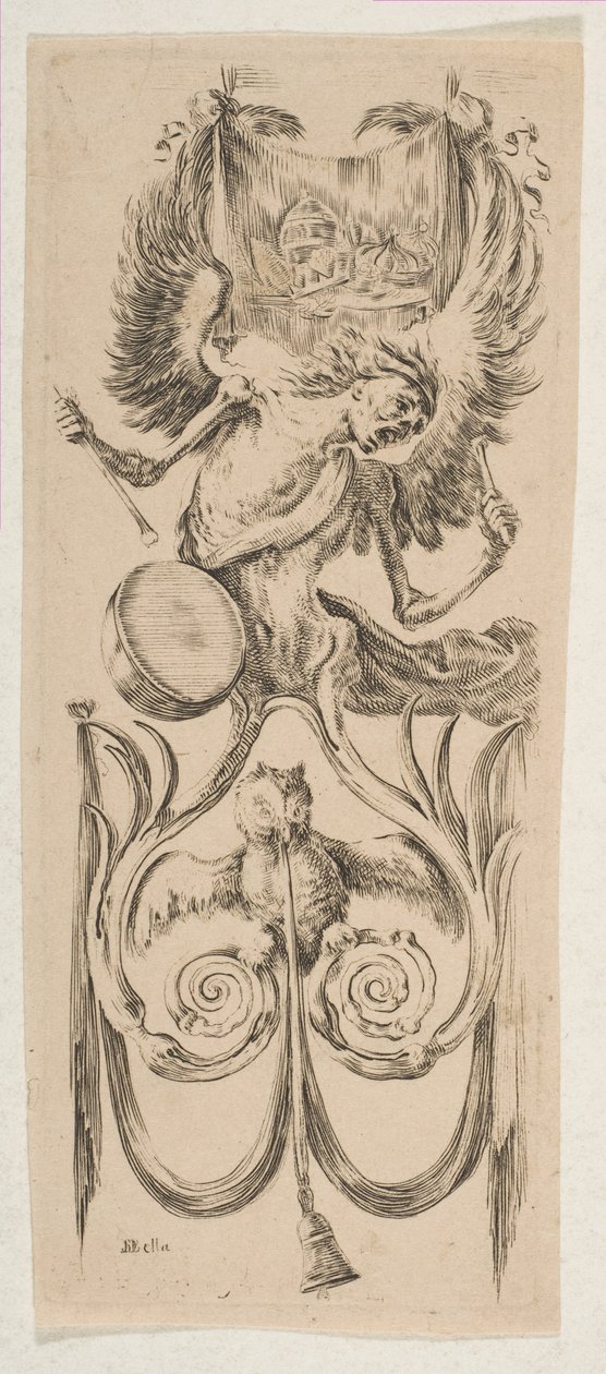 Døden slår en tromme, ca. 1653. av Stefano della Bella