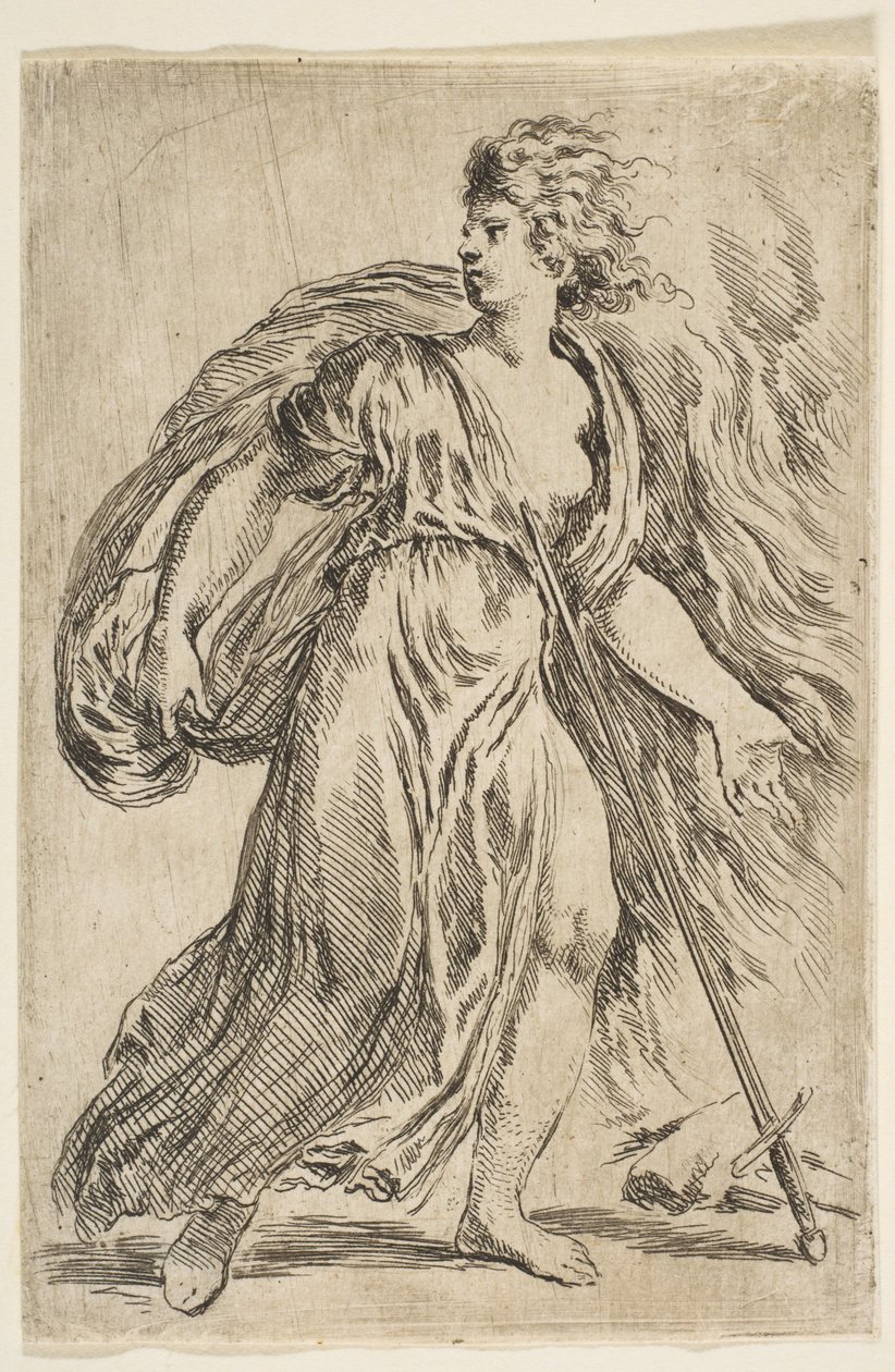 Dido drepte seg selv, ca. 1660. av Stefano della Bella