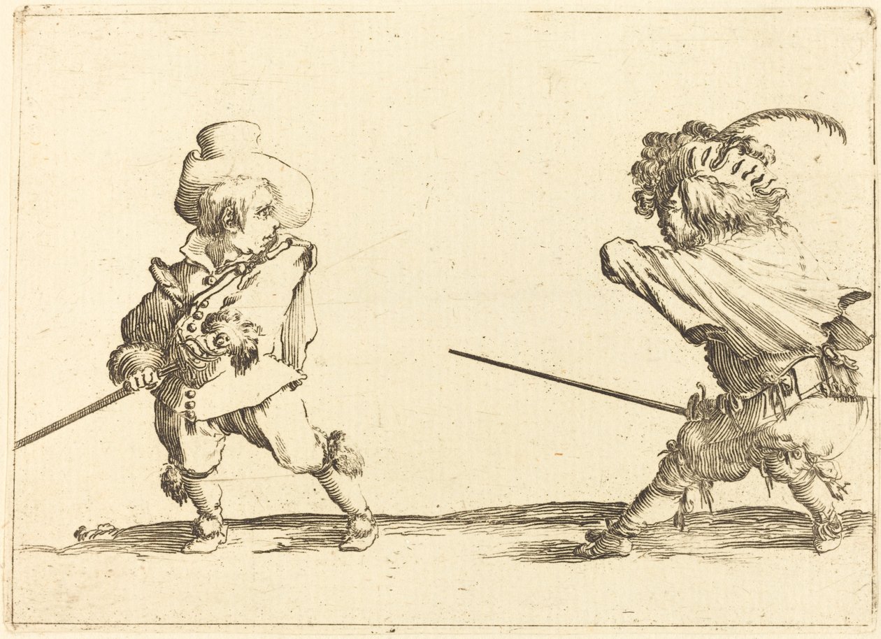 Duell av to dverger. av Stefano della Bella