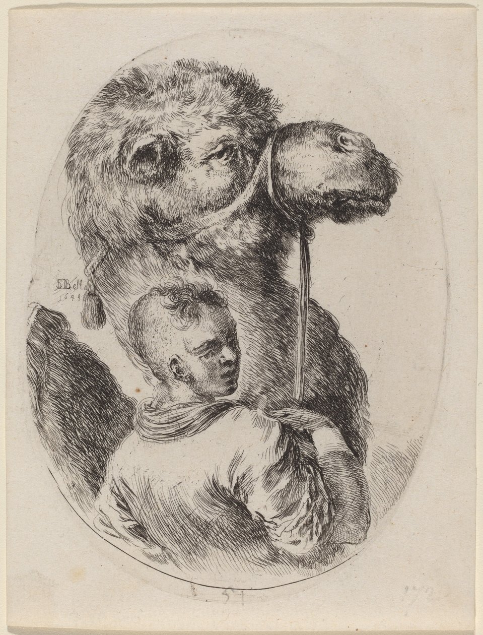 Brudgommen med en kamel, 1649. av Stefano della Bella