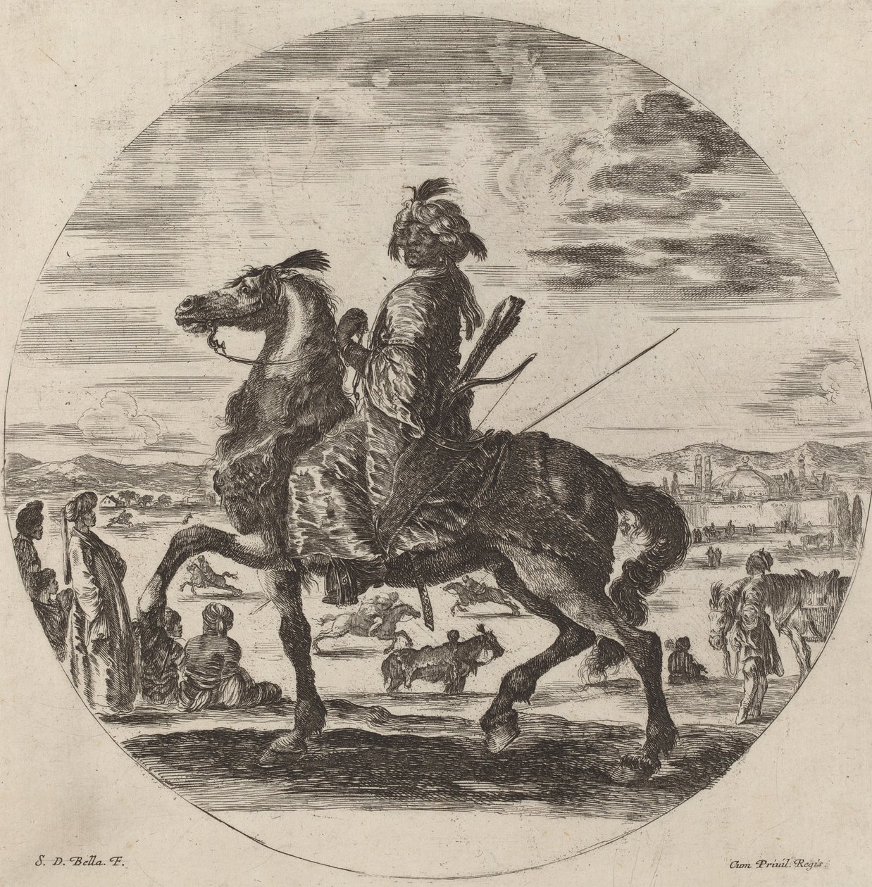 maurisk kavaler. av Stefano della Bella