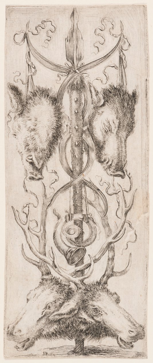 Ornamenter eller grotesker (grotesk ornament) av Stefano della Bella