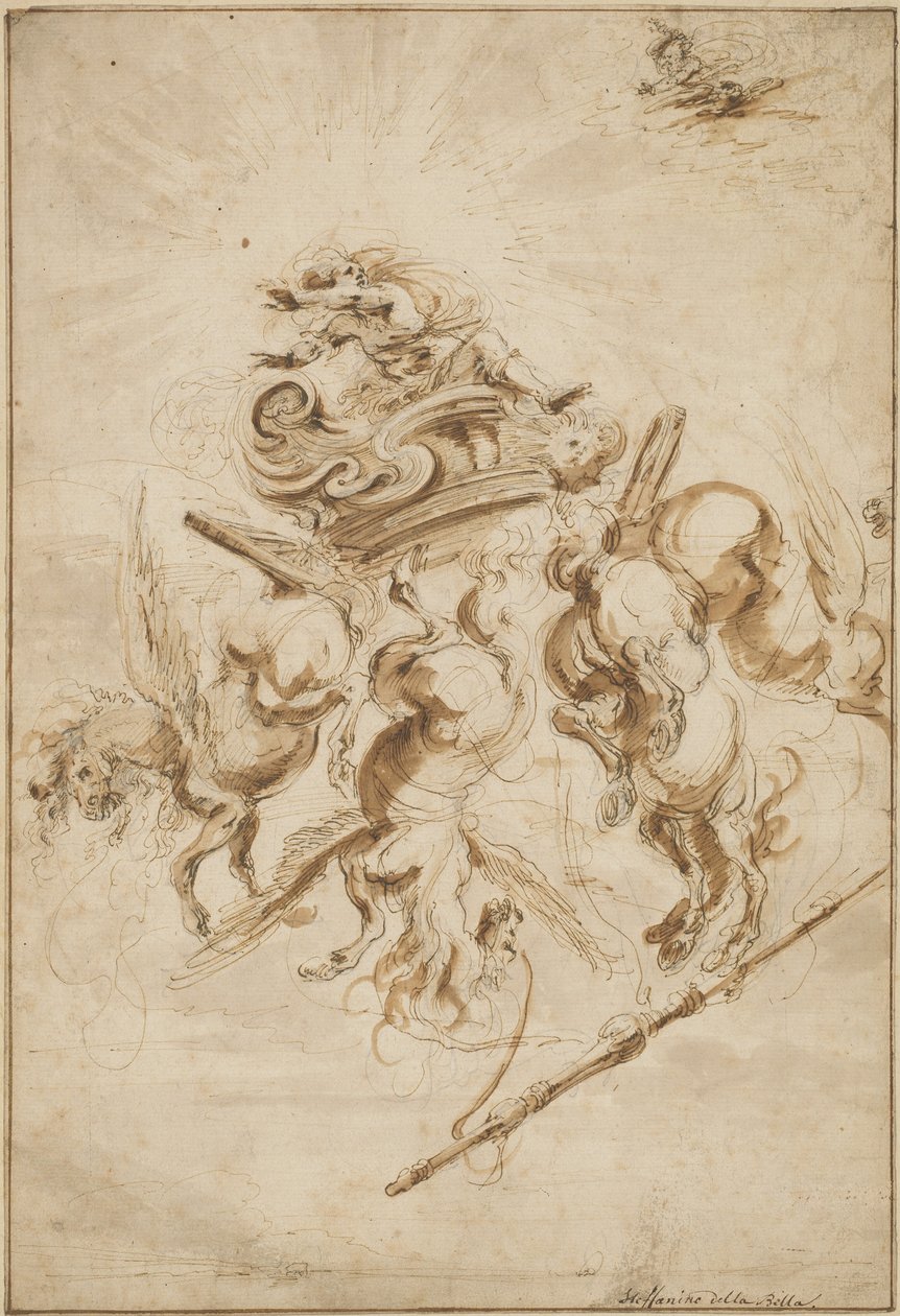 Phaetons fall av Stefano della Bella