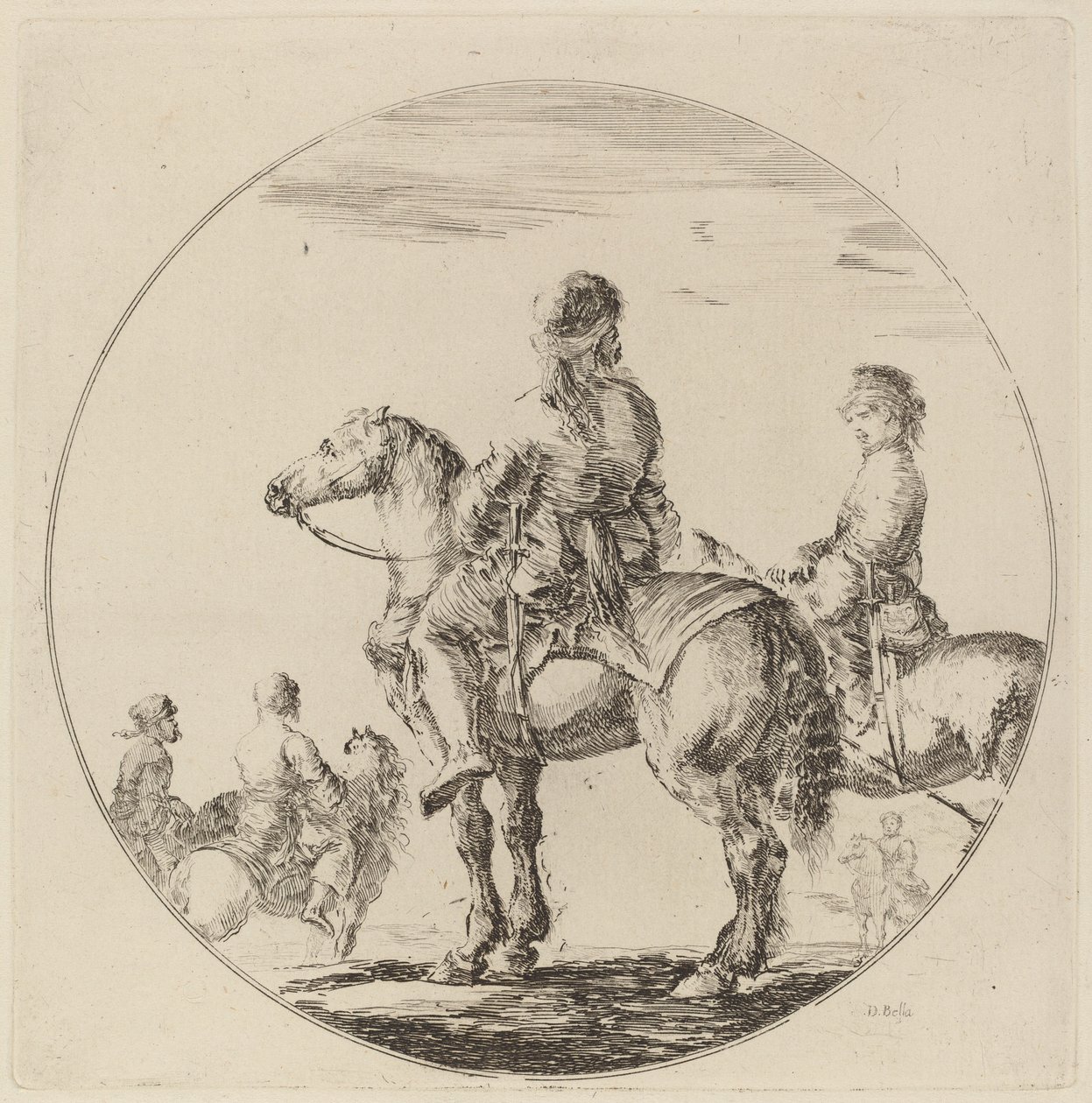 To polske kavalerer. av Stefano della Bella