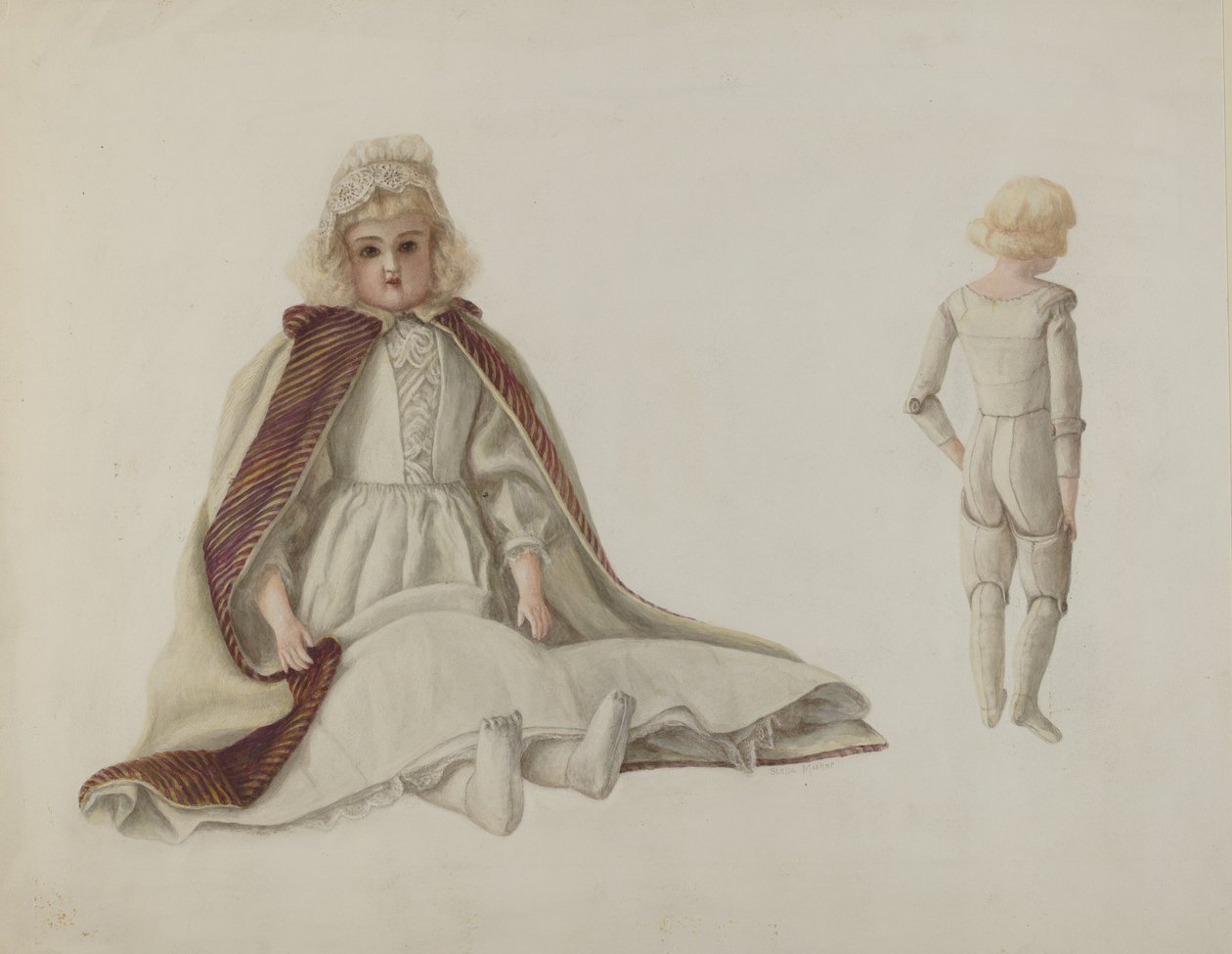 Dukke, c. 1941. av Stella Mosher