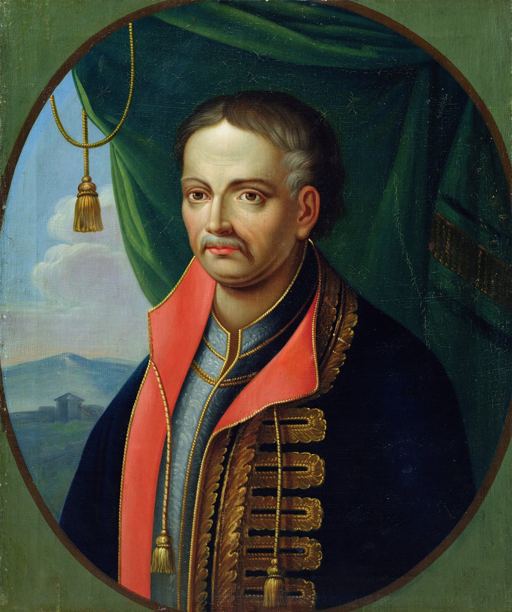 Portrett av Ivan Mazepa, hetman av de ukrainske kosakkene av Stepan Zemlykov