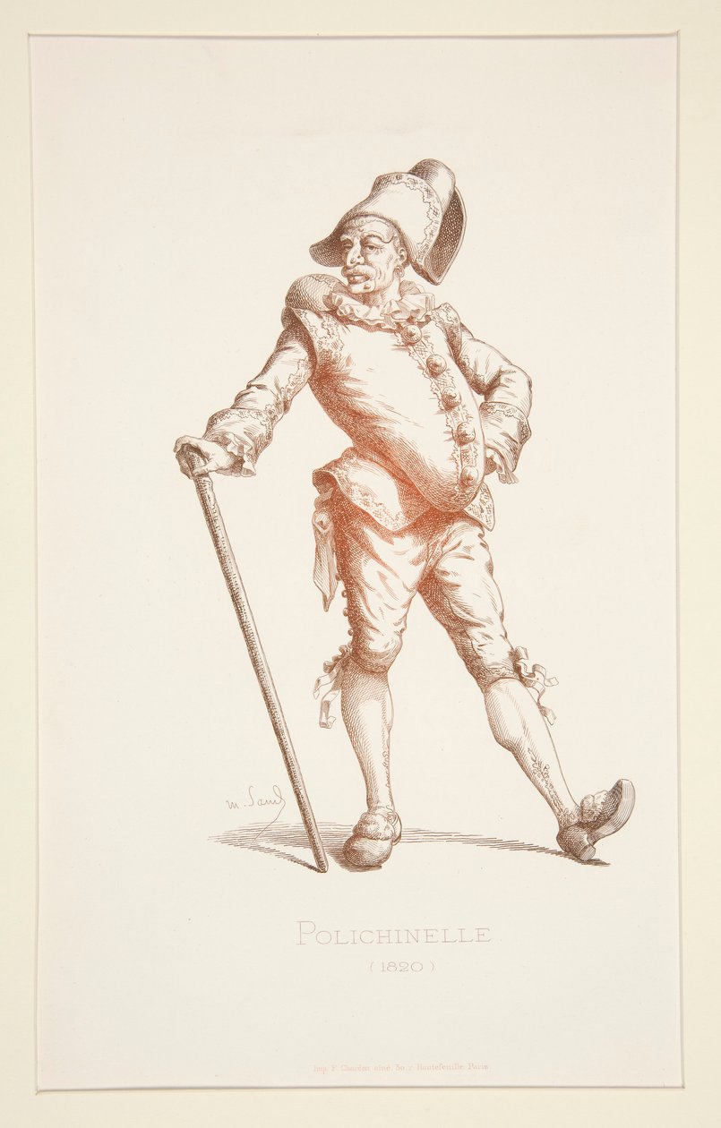 Punchinello i 1820 av Stephane Pannemaker