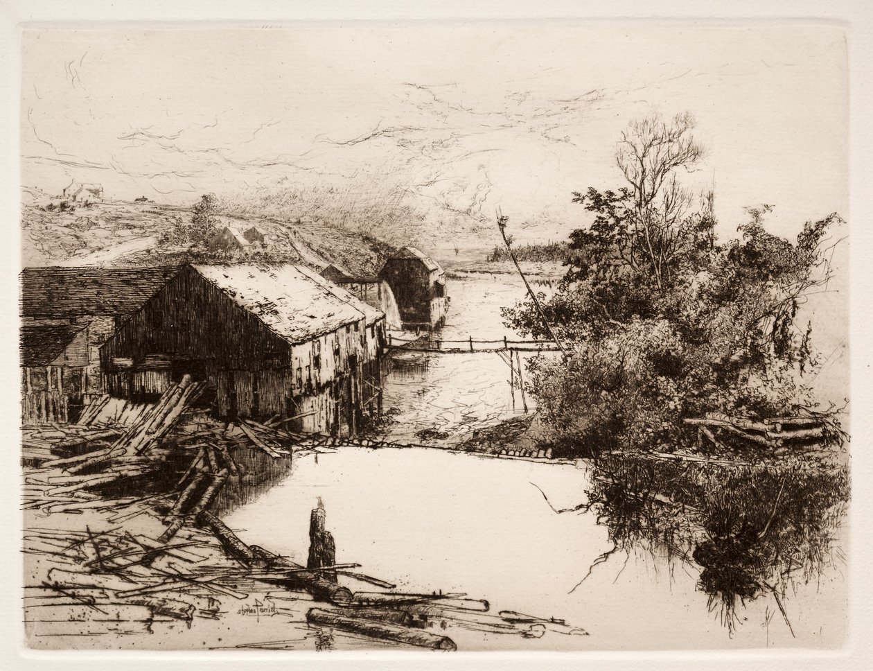 Mills at Mispek, N.B., 1884. av Stephen Parrish