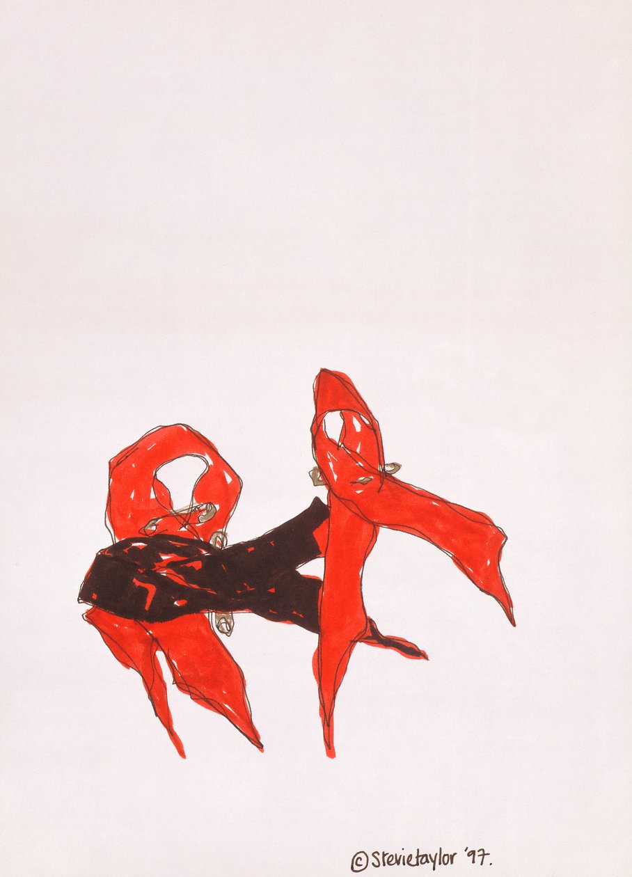 En venn av oss, 1997 (penn og blekk) av Stevie Taylor