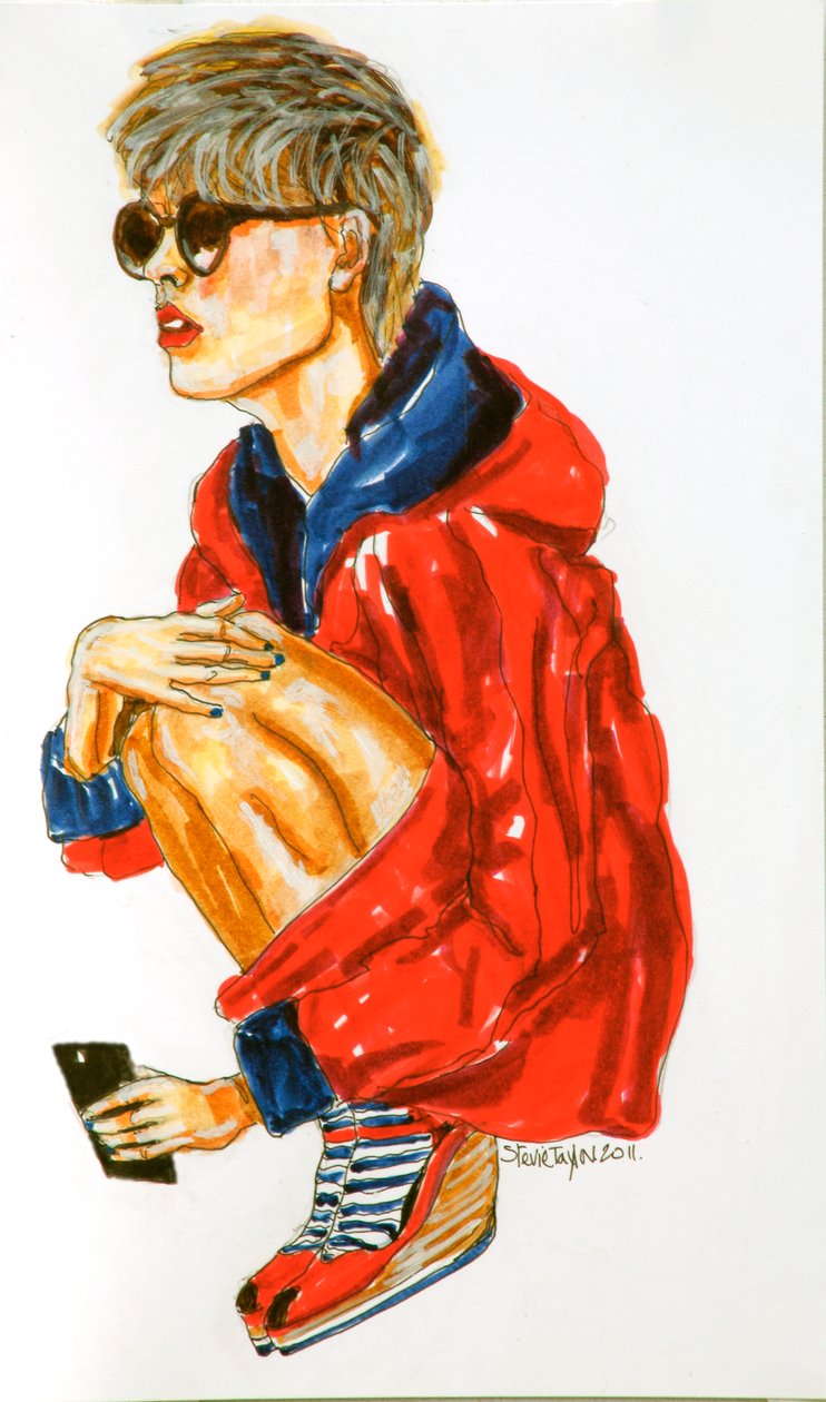 Smaller Now, 2011 (blyant, penn og blekk på papir) av Stevie Taylor