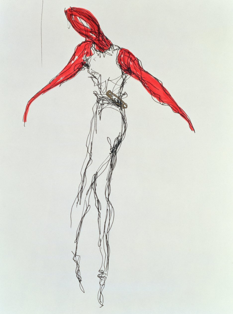 The Dancer, 1997 (blekk på papir) av Stevie Taylor