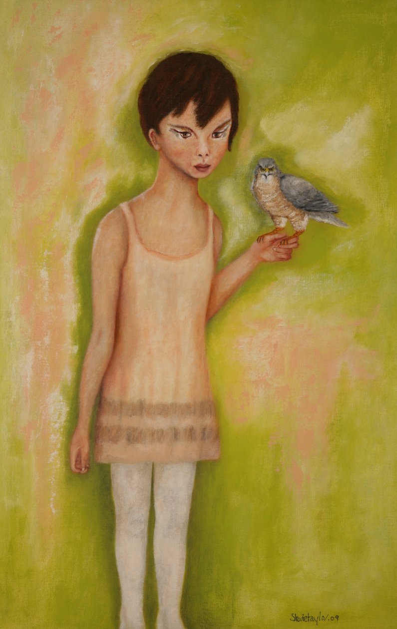 Trust-Girl with a Sparrow Hawk, 2010 av Stevie Taylor