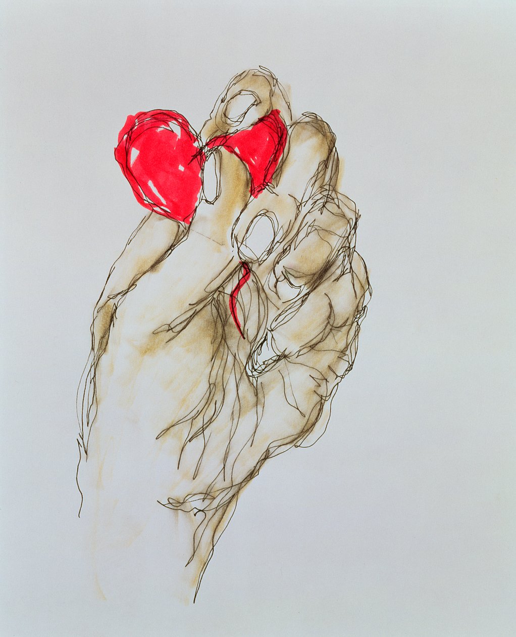 You Gave Me Your Heart, 1996 (blekk på papir) av Stevie Taylor