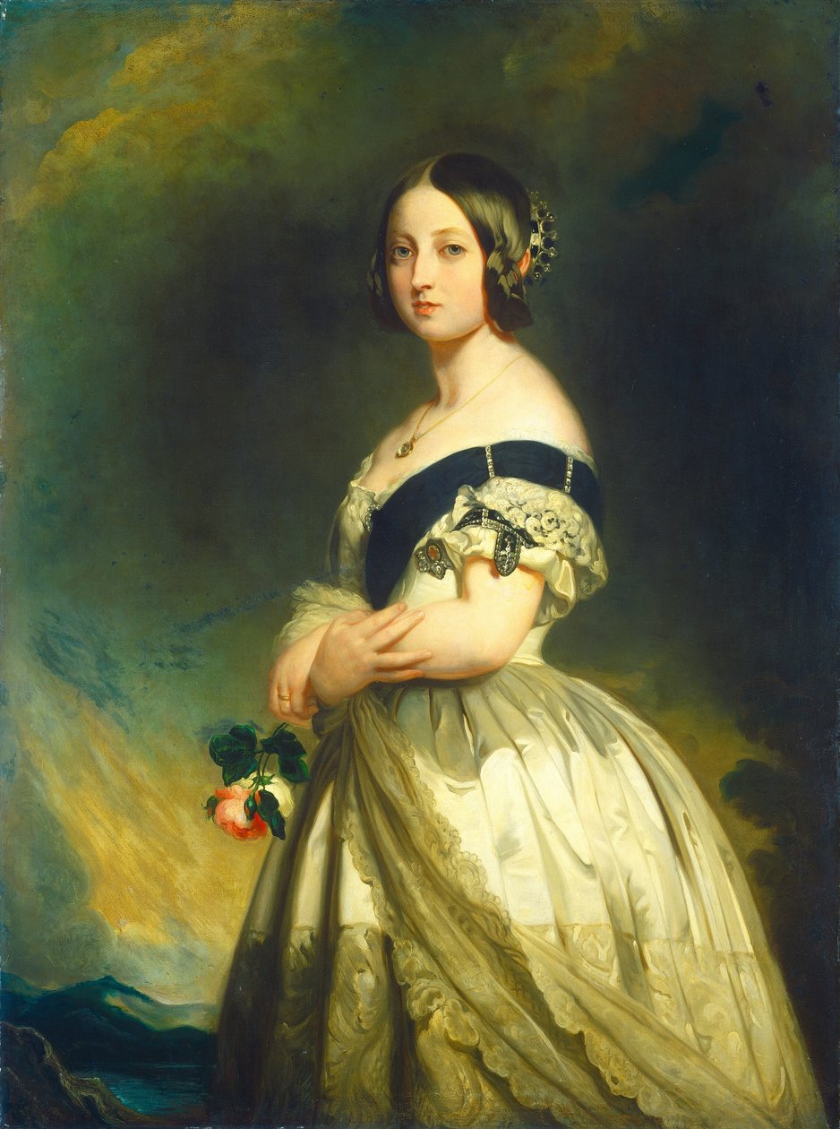 Dronning Victoria av Studio of Franz Xaver Winterhalter