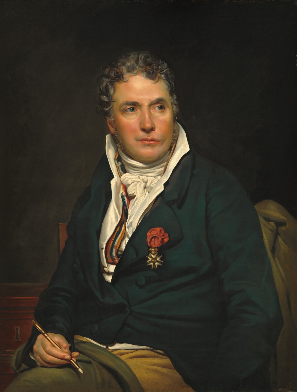 Jacques-Louis David, ca. 18131815. av Studio of Georges Rouget