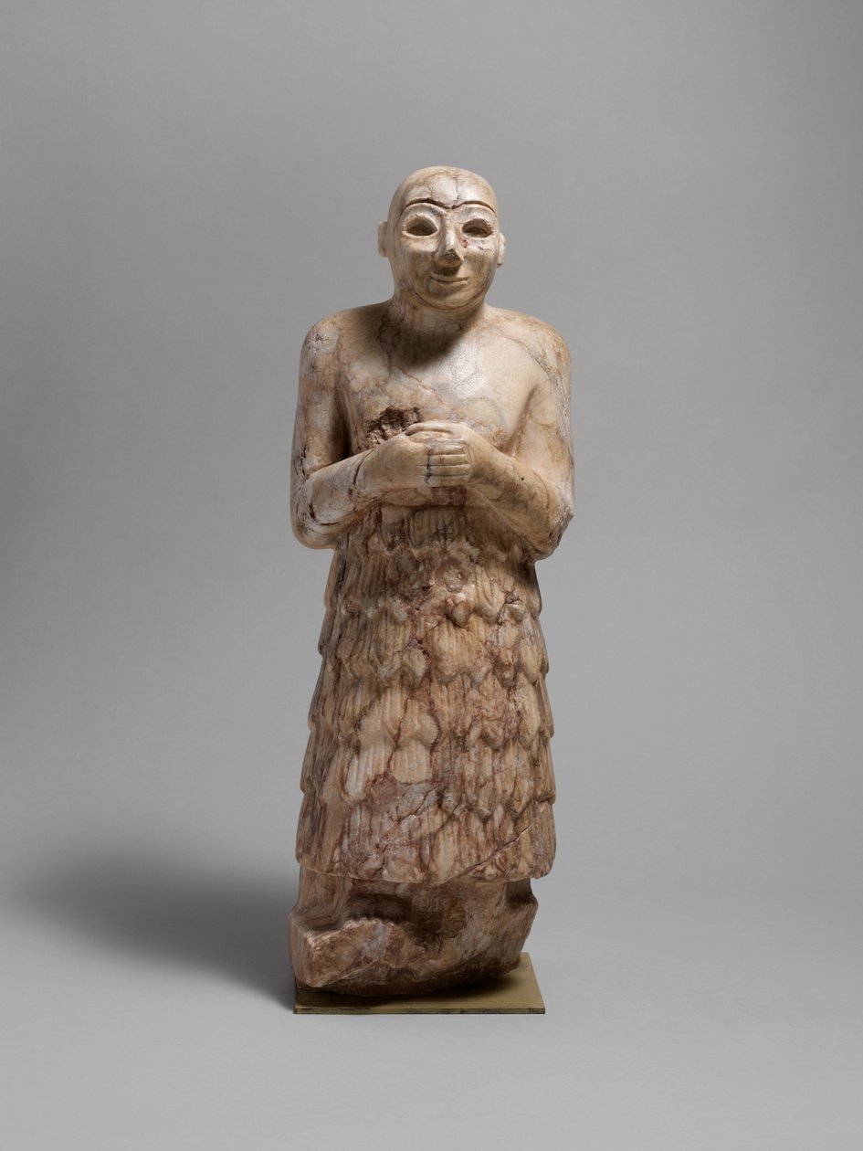 Votivfigur, ca. 2600–2350 f.Kr. (stein) av Sumerian Sumerian