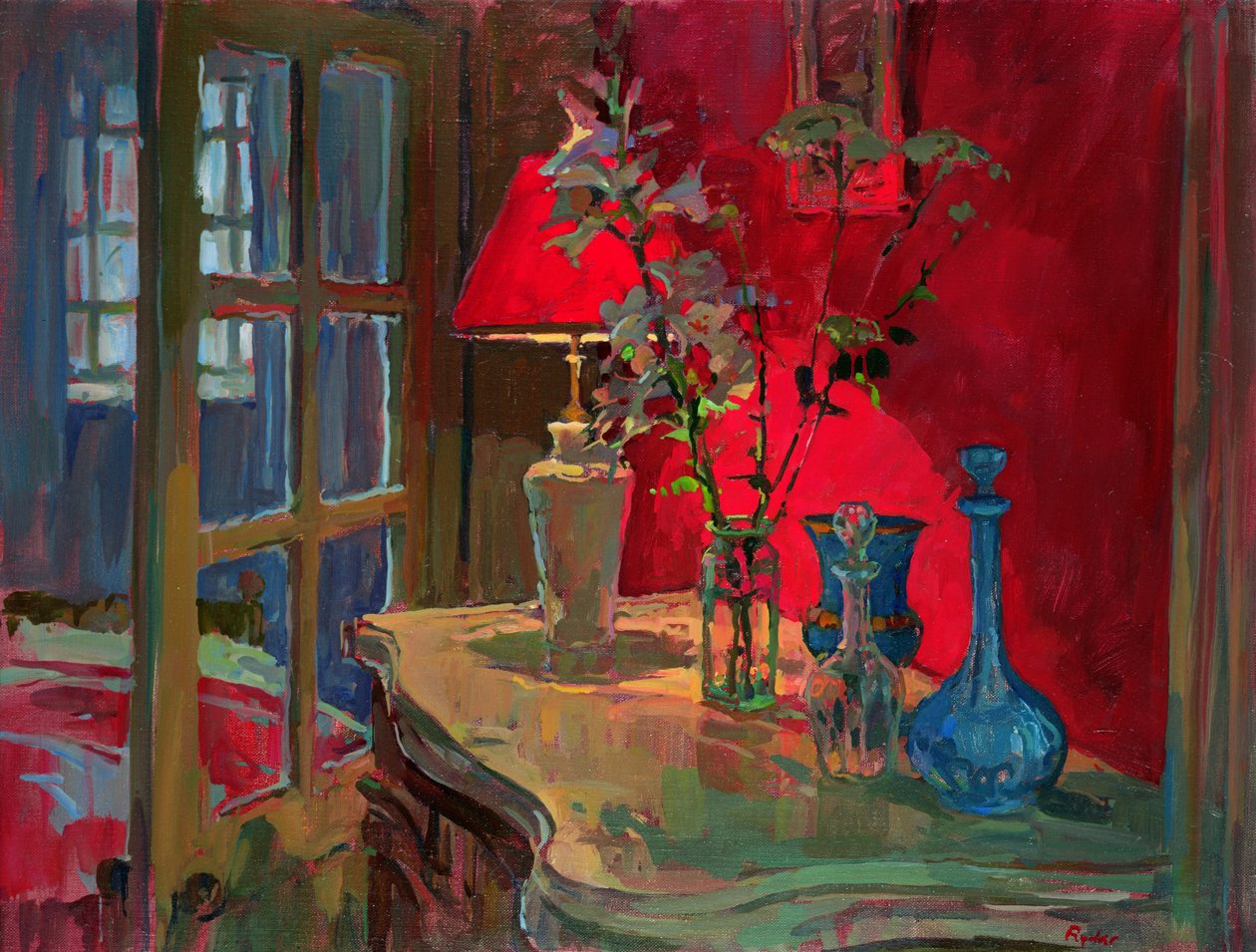 Rød lampe av Susan Ryder
