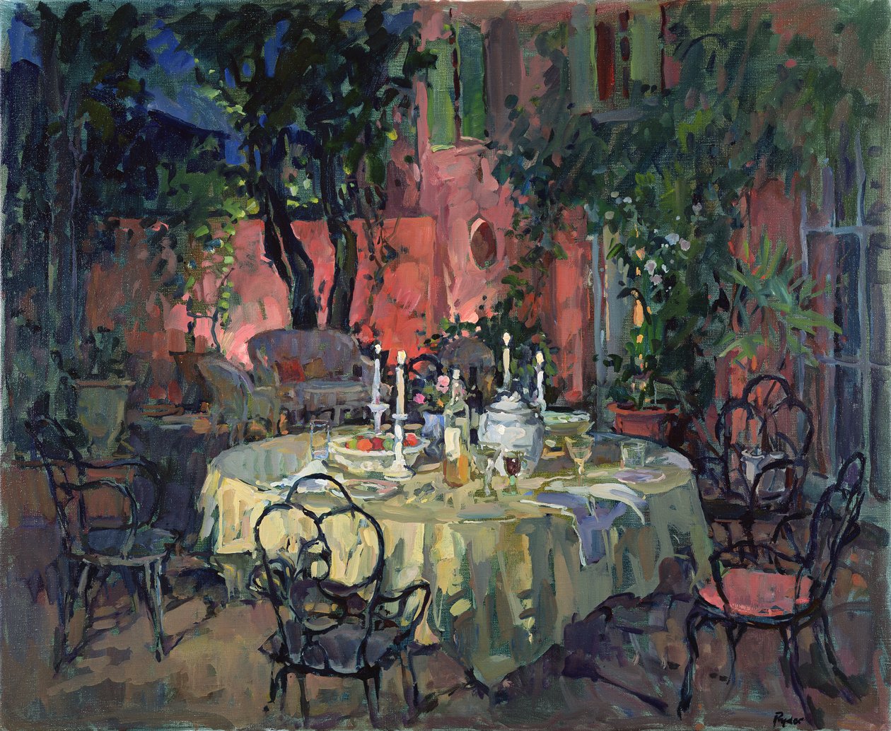 Terrasse om natten av Susan Ryder