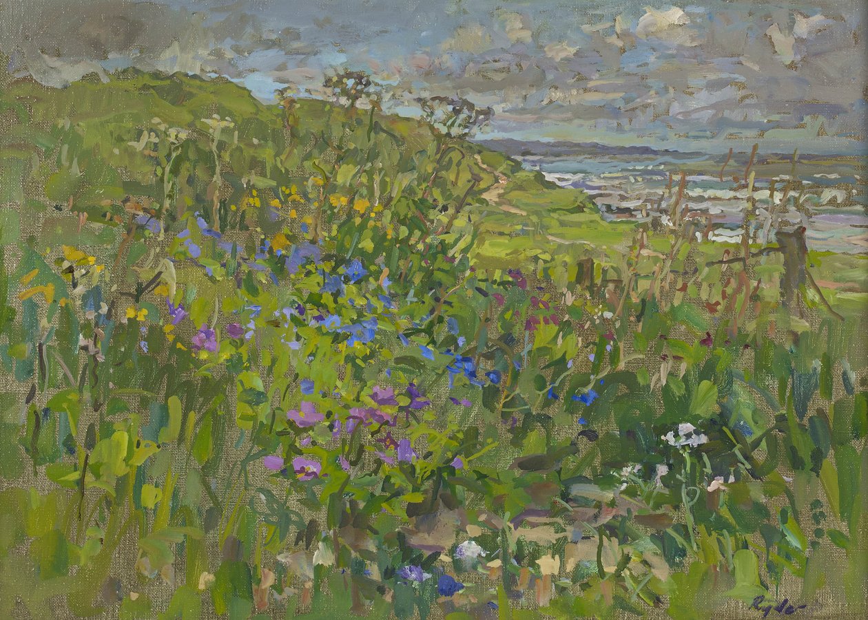 Headland Blomster nær Berwick av Susan Ryder