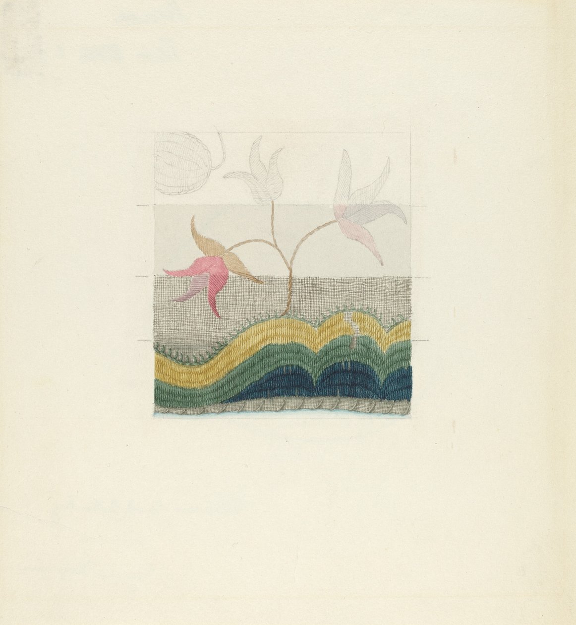 Crewel-broderi av Suzanne Chapman