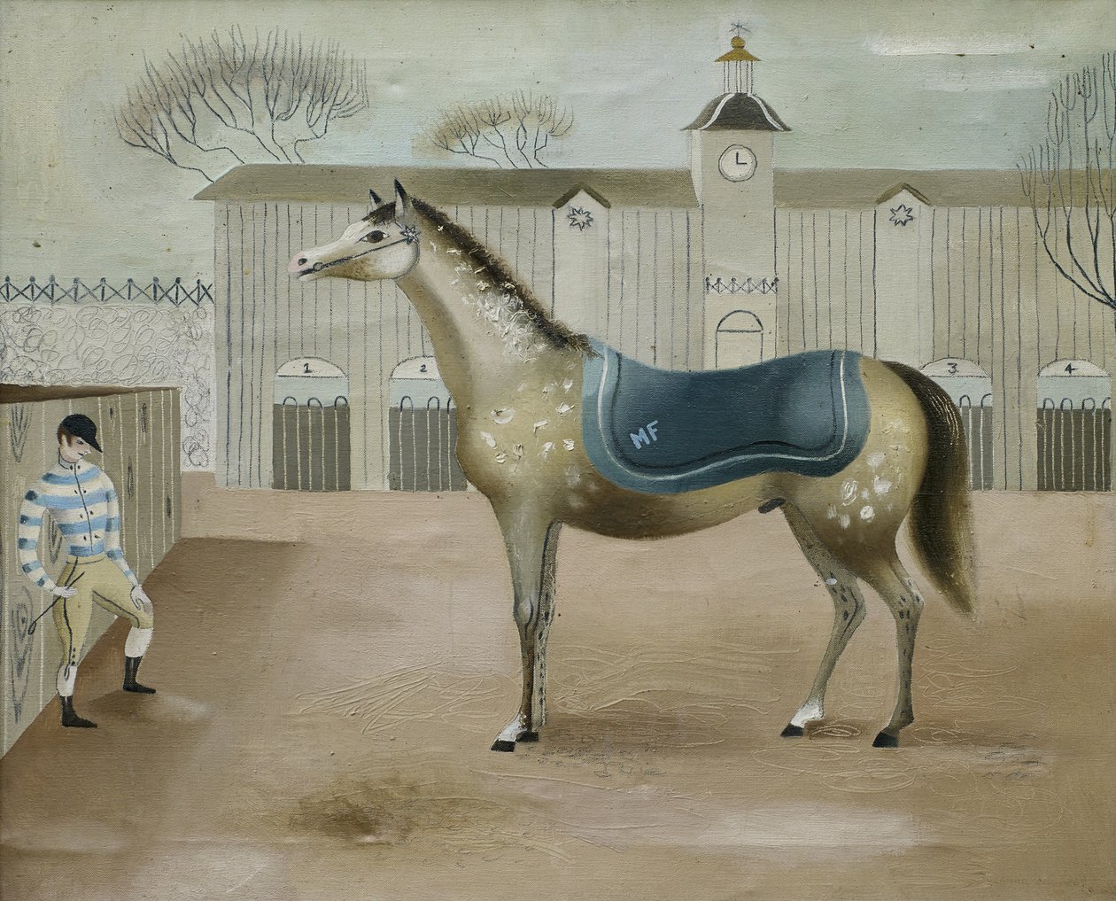 Den gule hesten (olje på lerret) av Suzanne Cooper