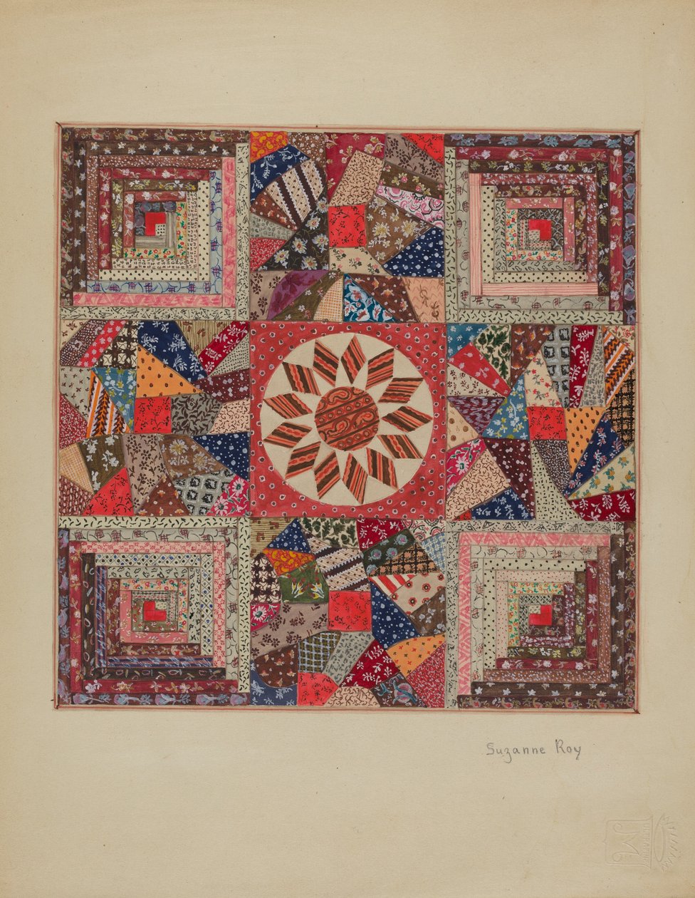 Sengeteppe, ca. 1936. av Suzanne Roy