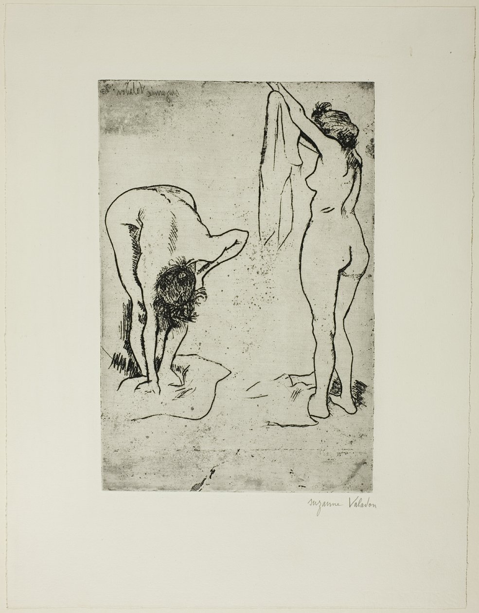 To kvinner som tørker seg av Suzanne Valadon