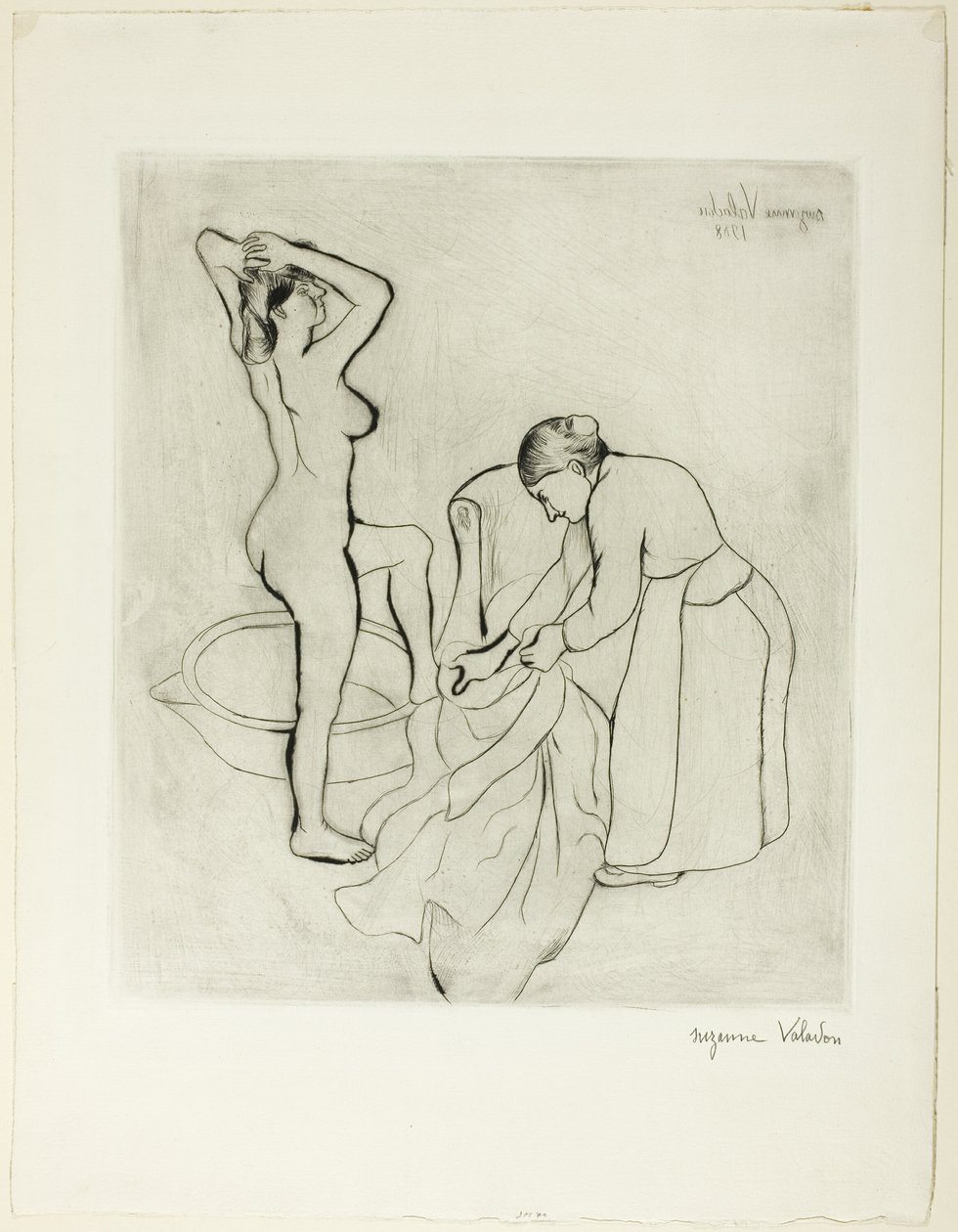 Kvinne ved badet hennes av Suzanne Valadon