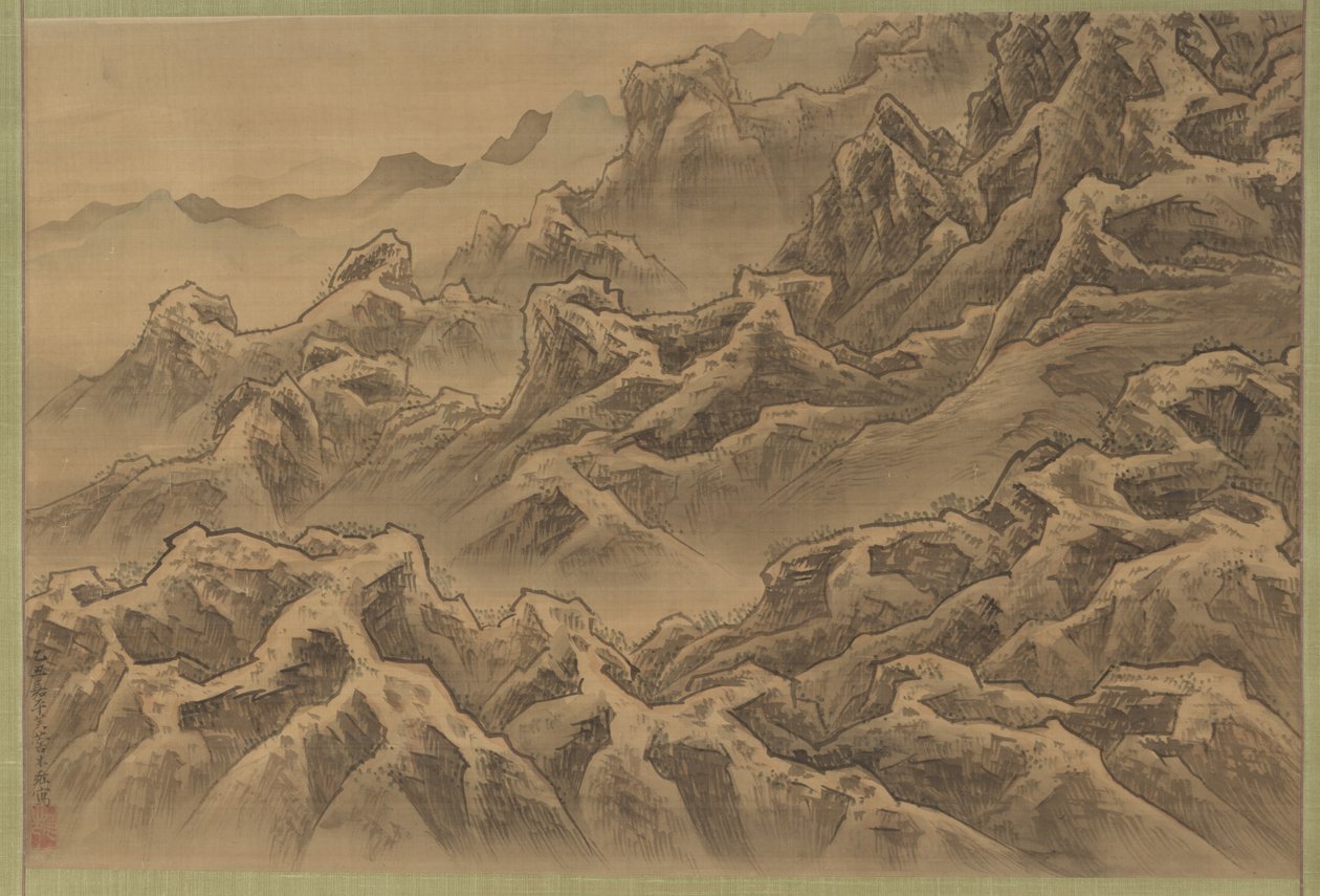 Fjell og ravine av Suzuki Fuyō