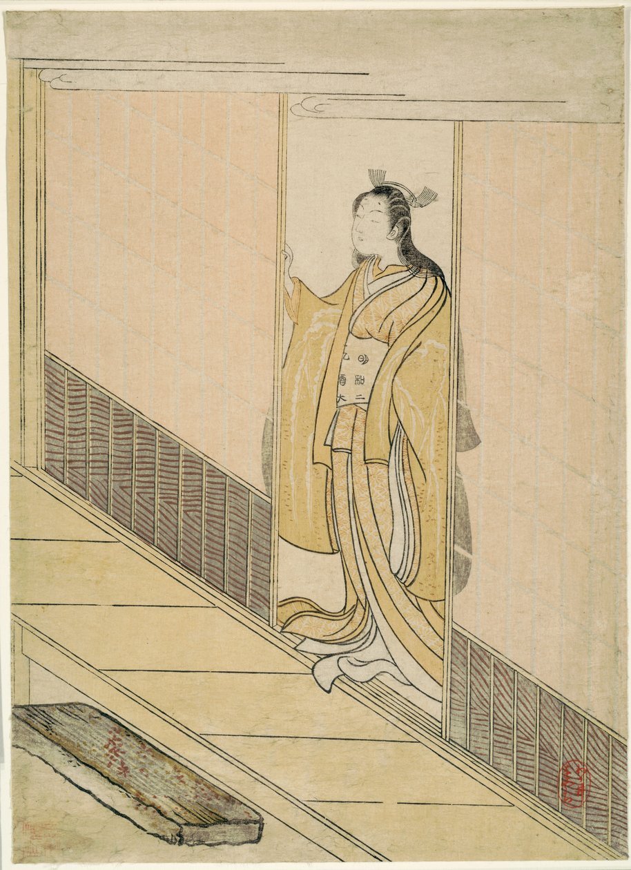 Parodi på Kawachi-goe fra "Tales of Ise" av Suzuki Harunobu