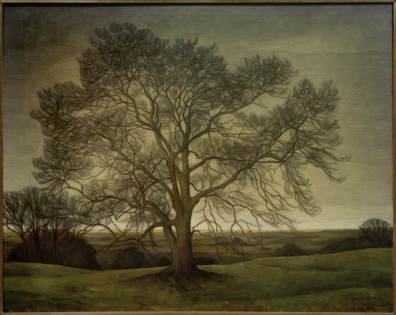 Landskap 1901 av Svend Hammershöi