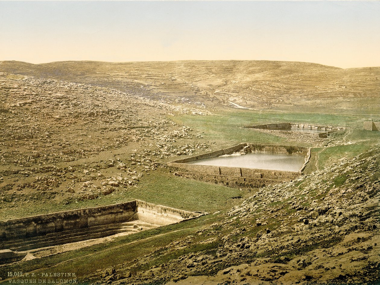 Solomons bassenger, ca. 1880-1900 (fotokrom) av Swiss Photographer