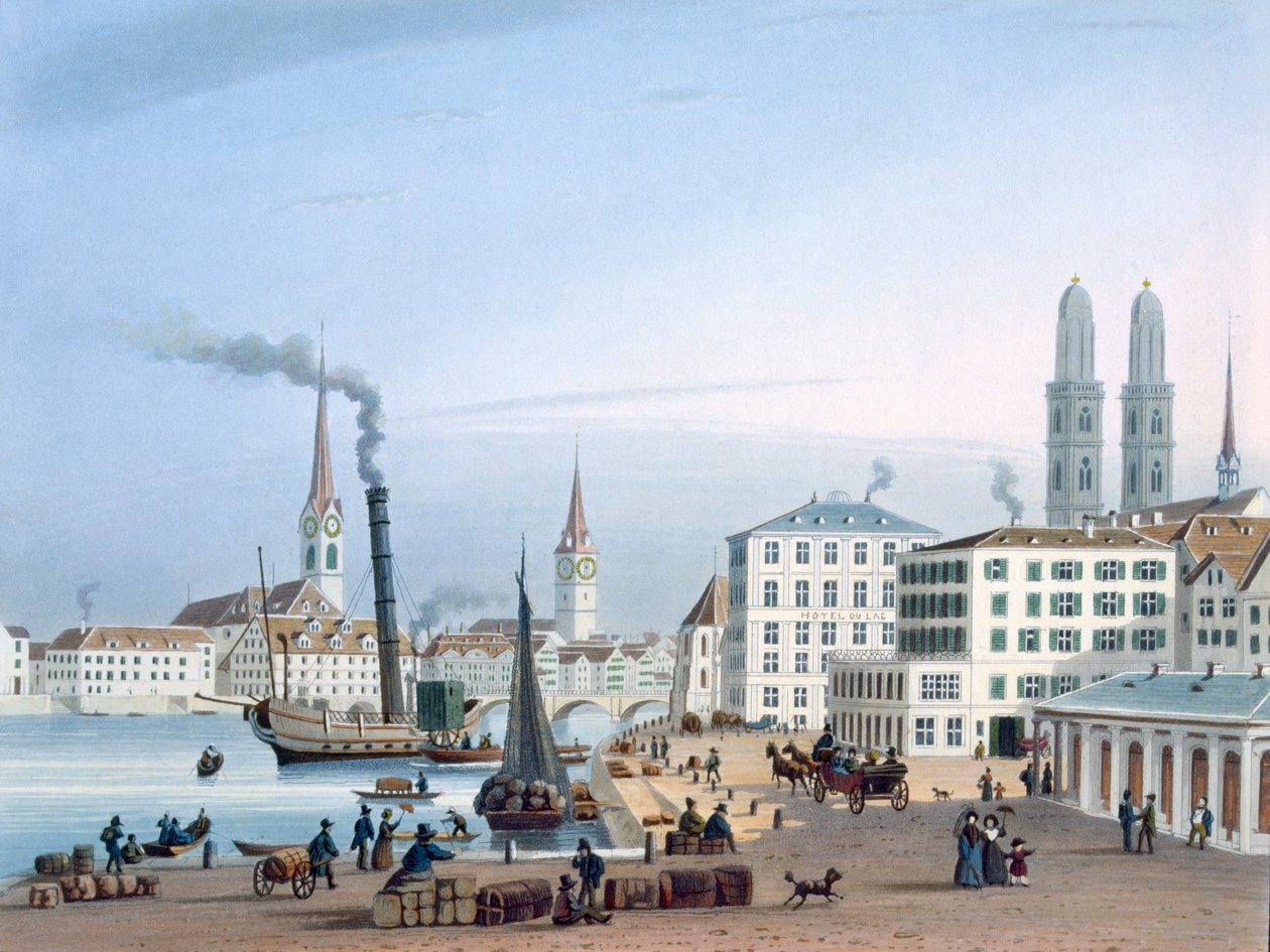 Zürich, 1800-tallet. av Swiss School