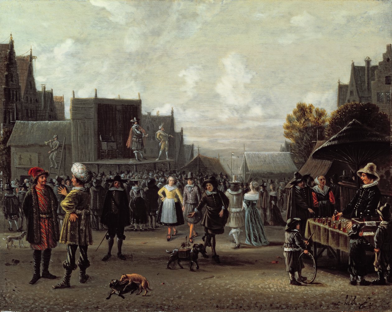 The Kermesse (panel) av Sybrandt van Beest