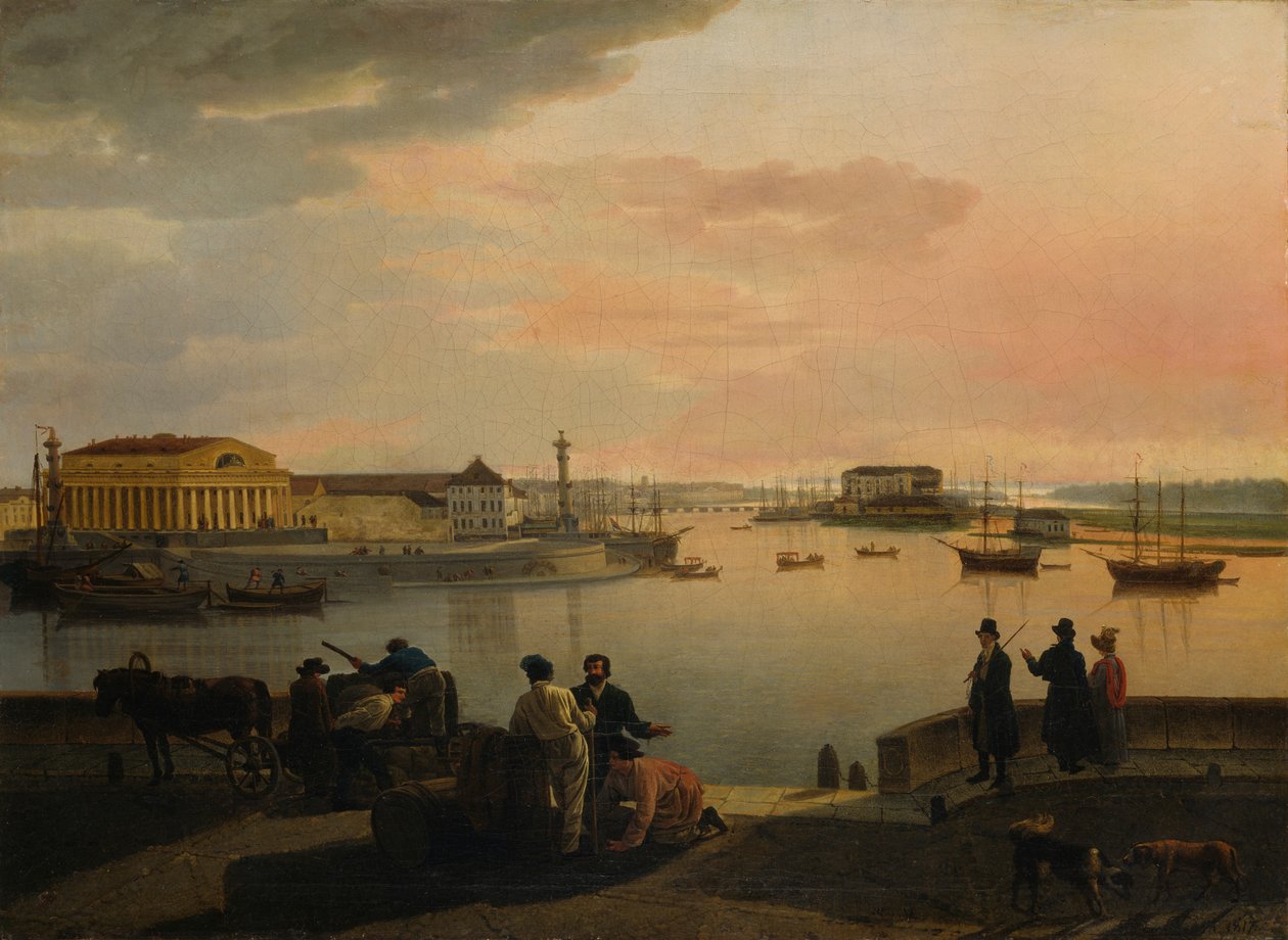 Utsikt fra St. Petersburg, 1817. av Sylvester Feodosiyevich Shchedrin